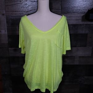 NWOT POL Neon Flowy Knit Top~Size MEDIUM~OVERSIZED